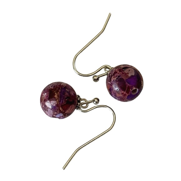 5 For $25💫Purple Jasper Dangles Earrings - Picture 4 of 5